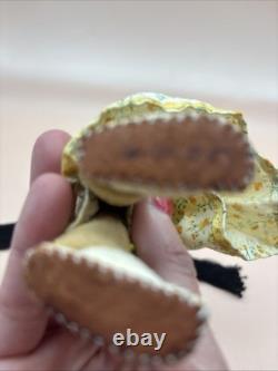 Native American Buckskin Doll WithBeaded Jewelry Incorporated Moccasins Beautiful