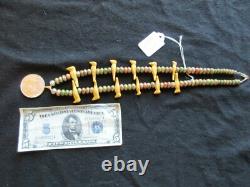 Native American Carved Bird & Agate Beaded 1885 $1 Necklace, Ott-012206264