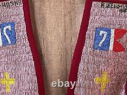Native American Child's Beaded Sioux Vest. Custer Fight. R. Lee White