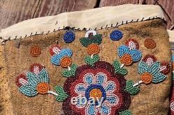 Native American Cree Beaded Gauntlets Early 1900's