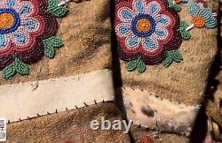 Native American Cree Beaded Gauntlets Early 1900's