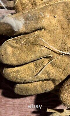 Native American Cree Beaded Gauntlets Early 1900's