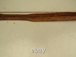 Native American Curved Wood Bow Beaded Hide Wrap Handle 1880s-1910s