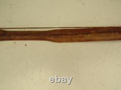 Native American Curved Wood Bow Beaded Hide Wrap Handle 1880s-1910s