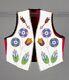 Native American Design Handmade Beaded Vest Front Powwow Regalia XNV506