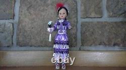 Native American Doll With Traditional Dress And Hand Beaded (SALE)