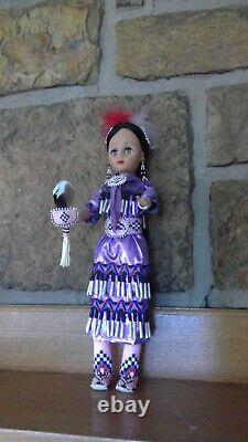 Native American Doll With Traditional Dress And Hand Beaded (SALE)