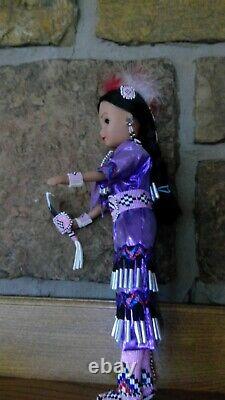 Native American Doll With Traditional Dress And Hand Beaded (SALE)