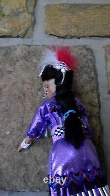 Native American Doll With Traditional Dress And Hand Beaded (SALE)