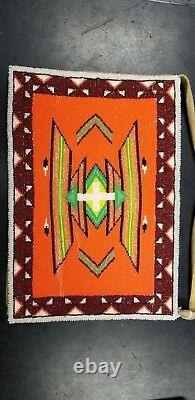 Native American Double Sided Beaded Bag with Zipper