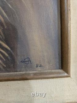 Native American Elder Painted In A Beaded Garment