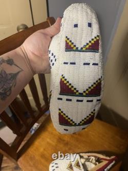 Native American Genuine Beaded Moccasins