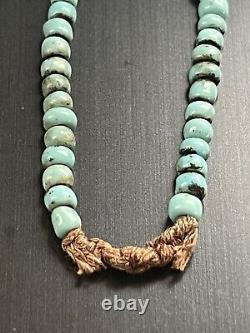 Native American Glass Bead Fractional Trade Necklace 24 Length