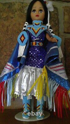 Native American Hand Beaded Doll (SALE)