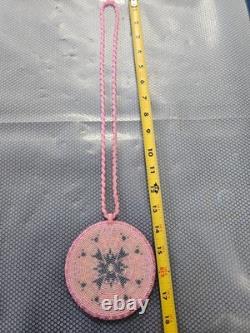 Native American, Hand Beaded Medallion Necklace PowWow