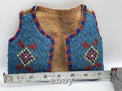 Native American Hand Beaded Miniature Vest