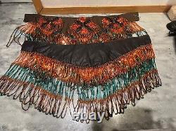 Native American Hand Made Beaded Belt Collar Pow Wow Regalia