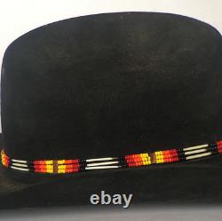 Native American Handmade Beaded Hatband with Porcupine Quills