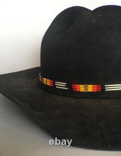 Native American Handmade Beaded Hatband with Porcupine Quills