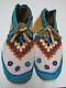 Native American Handmade Beaded Moccasins 10 1/2 Inches