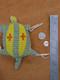 Native American Handmade Beaded Turtle Umbilical Fetish Leather Hide Yellow Blue