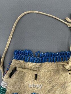 Native American Indian Apache Beaded Pouch c. 1900