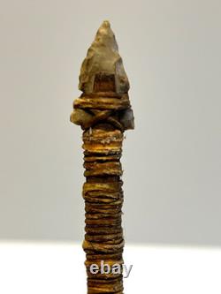 Native American Indian Arrow Stone Tip RARE Beads Feathers # E6