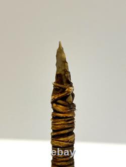 Native American Indian Arrow Stone Tip RARE Beads Feathers # E6