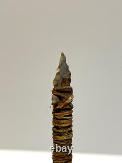 Native American Indian Arrow Stone Tip RARE Beads Feathers # E6