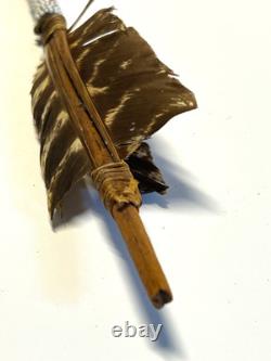 Native American Indian Arrow Stone Tip RARE Beads Feathers # E6