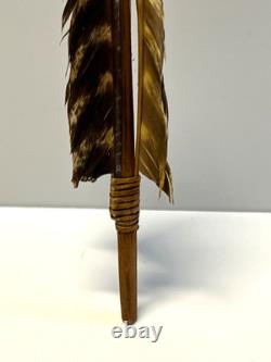 Native American Indian Arrow Stone Tip RARE Beads Feathers # E6