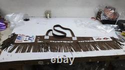 Native American Indian Beaded Rifle Cover Scabbard Sioux Style Suede Leather
