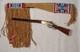 Native American Indian Beaded Rifle Scabbard Sioux Style Suede Leather