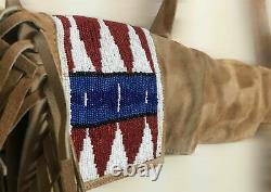 Native American Indian Beaded Sioux Style Rifle Scabbard