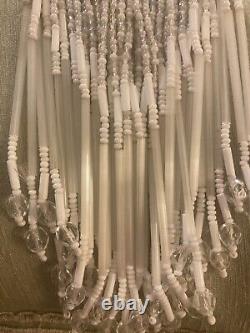 Native American Indian Bridal Necklace Glass Beaded Long