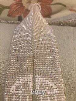 Native American Indian Bridal Necklace Glass Beaded Long