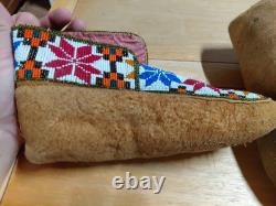 Native American Indian Ceremonial Beaded Moccasins