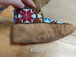 Native American Indian Ceremonial Beaded Moccasins