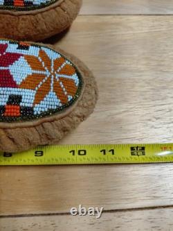 Native American Indian Ceremonial Beaded Moccasins