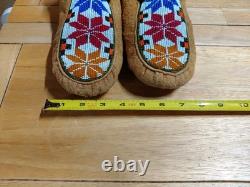 Native American Indian Ceremonial Beaded Moccasins