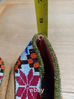 Native American Indian Ceremonial Beaded Moccasins