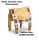 Native American Indian Sioux Lakota Saddle Blanket Buffalo Hide Beaded Handmade