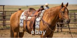 Native American Indian Sioux Lakota Saddle Blanket Buffalo Hide Beaded Handmade