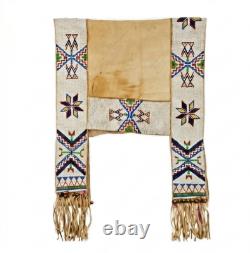 Native American Indian Sioux Lakota Saddle Blanket Buffalo Hide Beaded Handmade