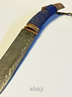 Native American Indian Skinning Knife Beaded Knife Handle 1900-1930s