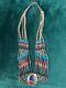 Native American Multi-Stone Sterling Silver Beaded Necklace