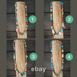 Native American Navajo 18 inch Turquoise Multi-Stone Treasure Bead Necklace