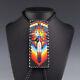 Native American Navajo Beaded Bolo Tie By Helen Dinae Native American Beadwork