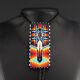 Native American Navajo Beaded Bolo Tie By Helen Dinae Native American Beadwork