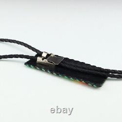 Native American Navajo Beaded Bolo Tie By Helen Dinae Native American Beadwork